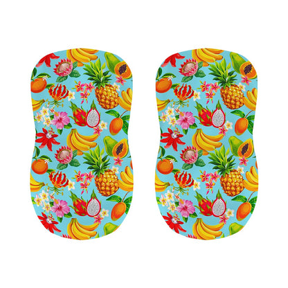 Hawaiian Tropical Fruits Pattern Print Bar Stool Covers