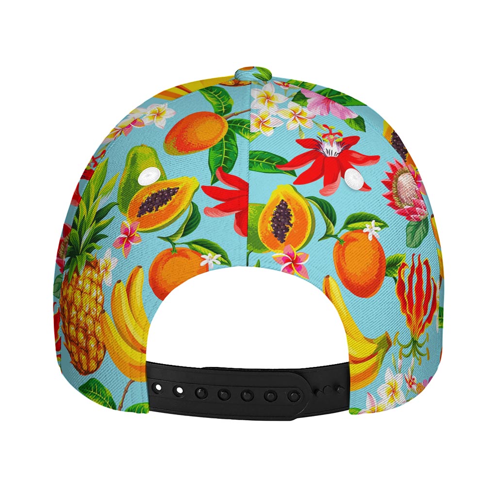 Hawaiian Tropical Fruits Pattern Print Baseball Cap