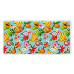 Hawaiian Tropical Fruits Pattern Print Beach Towel