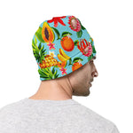 Hawaiian Tropical Fruits Pattern Print Beanie