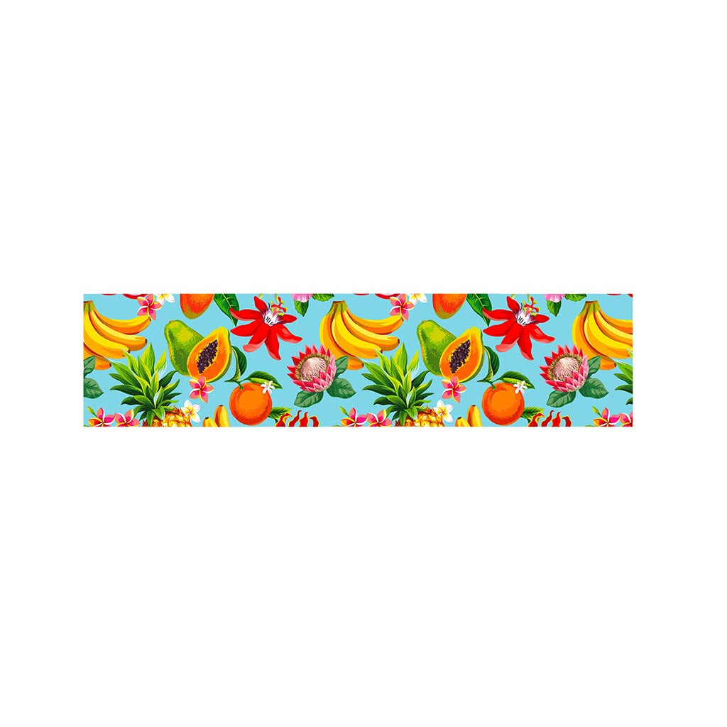 Hawaiian Tropical Fruits Pattern Print Bed Runner