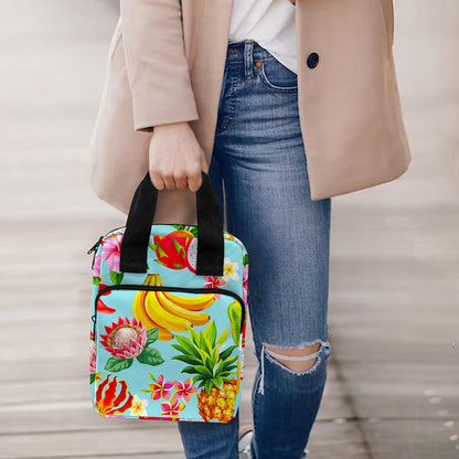Hawaiian Tropical Fruits Pattern Print Bible Tote Bag
