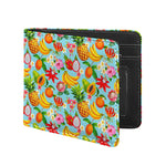 Hawaiian Tropical Fruits Pattern Print Bifold Wallet