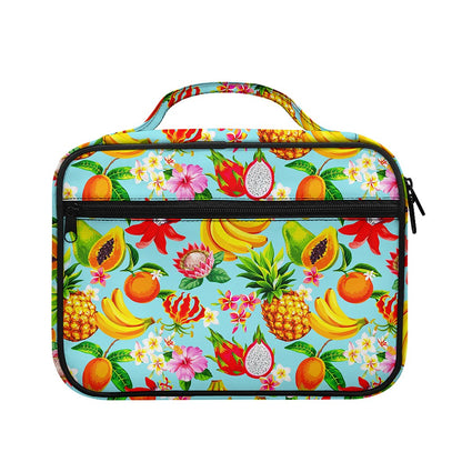 Hawaiian Tropical Fruits Pattern Print Briefcase Bible Bag