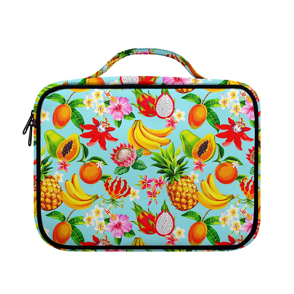 Hawaiian Tropical Fruits Pattern Print Briefcase Bible Bag