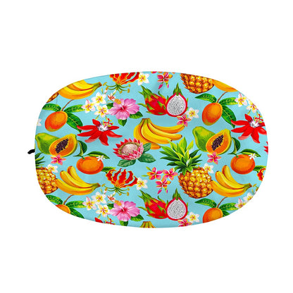 Hawaiian Tropical Fruits Pattern Print Car Side Mirror Covers