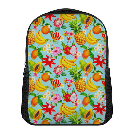 Hawaiian Tropical Fruits Pattern Print Casual Backpack