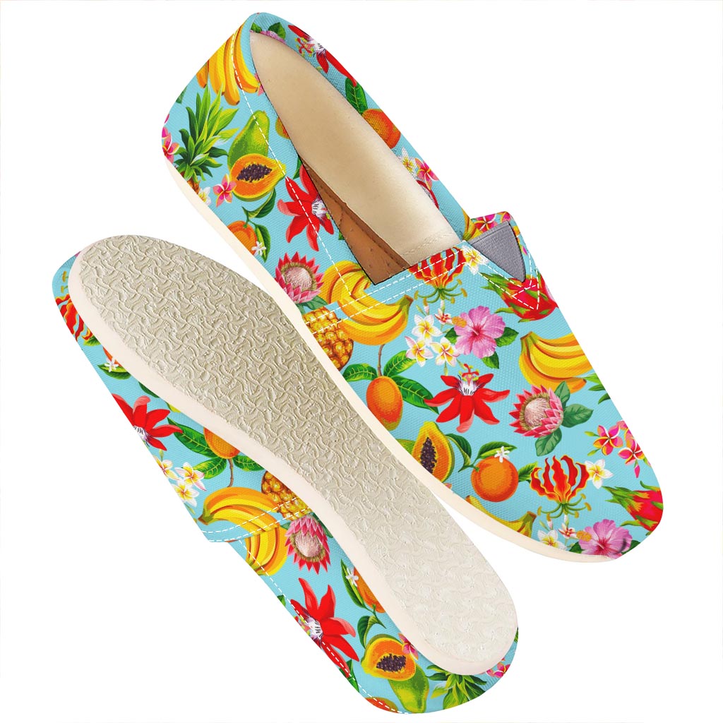 Hawaiian Tropical Fruits Pattern Print Casual Shoes