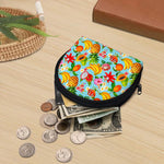 Hawaiian Tropical Fruits Pattern Print Coin Purse