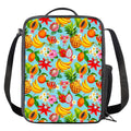 Hawaiian Tropical Fruits Pattern Print Crossbody Lunch Bag