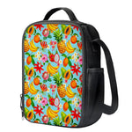 Hawaiian Tropical Fruits Pattern Print Crossbody Lunch Bag