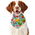 Hawaiian Tropical Fruits Pattern Print Dog Bandana