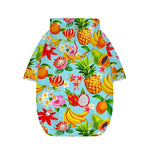 Hawaiian Tropical Fruits Pattern Print Dog Zip Up Hoodie