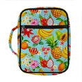 Hawaiian Tropical Fruits Pattern Print Front Pocket Bible Bag