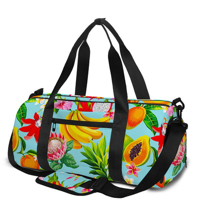 Hawaiian Tropical Fruits Pattern Print Gym Bag