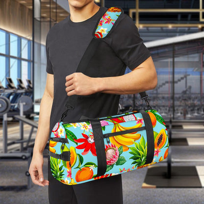 Hawaiian Tropical Fruits Pattern Print Gym Bag