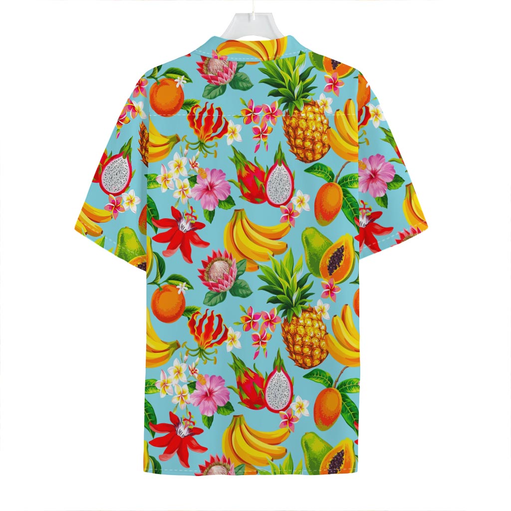 Hawaiian Tropical Fruits Pattern Print Hawaiian Shirt