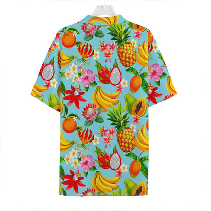 Hawaiian Tropical Fruits Pattern Print Hawaiian Shirt