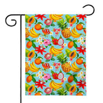 Hawaiian Tropical Fruits Pattern Print House Flag