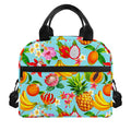 Hawaiian Tropical Fruits Pattern Print Insulated Lunch Bag