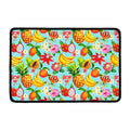 Hawaiian Tropical Fruits Pattern Print Kitchen Mat