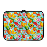 Hawaiian Tropical Fruits Pattern Print Laptop Sleeve