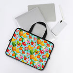 Hawaiian Tropical Fruits Pattern Print Laptop Sleeve With Handle