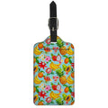 Hawaiian Tropical Fruits Pattern Print Luggage Tag