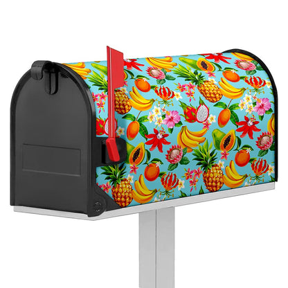 Hawaiian Tropical Fruits Pattern Print Mailbox Cover