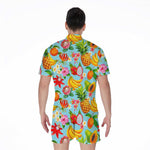 Hawaiian Tropical Fruits Pattern Print Men's Rompers