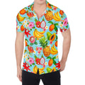 Hawaiian Tropical Fruits Pattern Print Men's Shirt