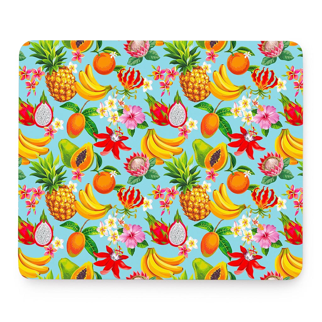 Hawaiian Tropical Fruits Pattern Print Mouse Pad