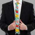 Hawaiian Tropical Fruits Pattern Print Necktie
