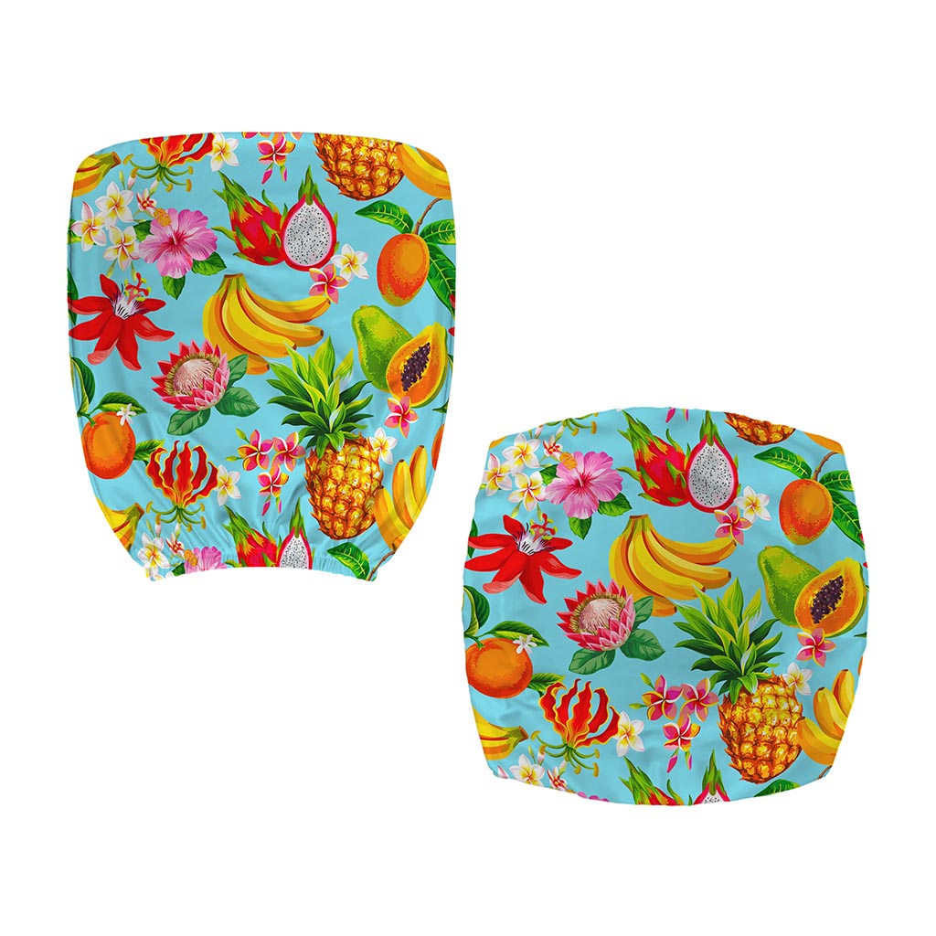 Hawaiian Tropical Fruits Pattern Print Office Chair Cover