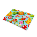 Hawaiian Tropical Fruits Pattern Print Pet Cooling Mat Cover