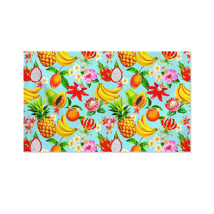 Hawaiian Tropical Fruits Pattern Print Polyester Flag
