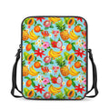 Hawaiian Tropical Fruits Pattern Print Rectangular Crossbody Bag