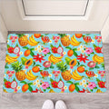 Hawaiian Tropical Fruits Pattern Print Rubber Doormat