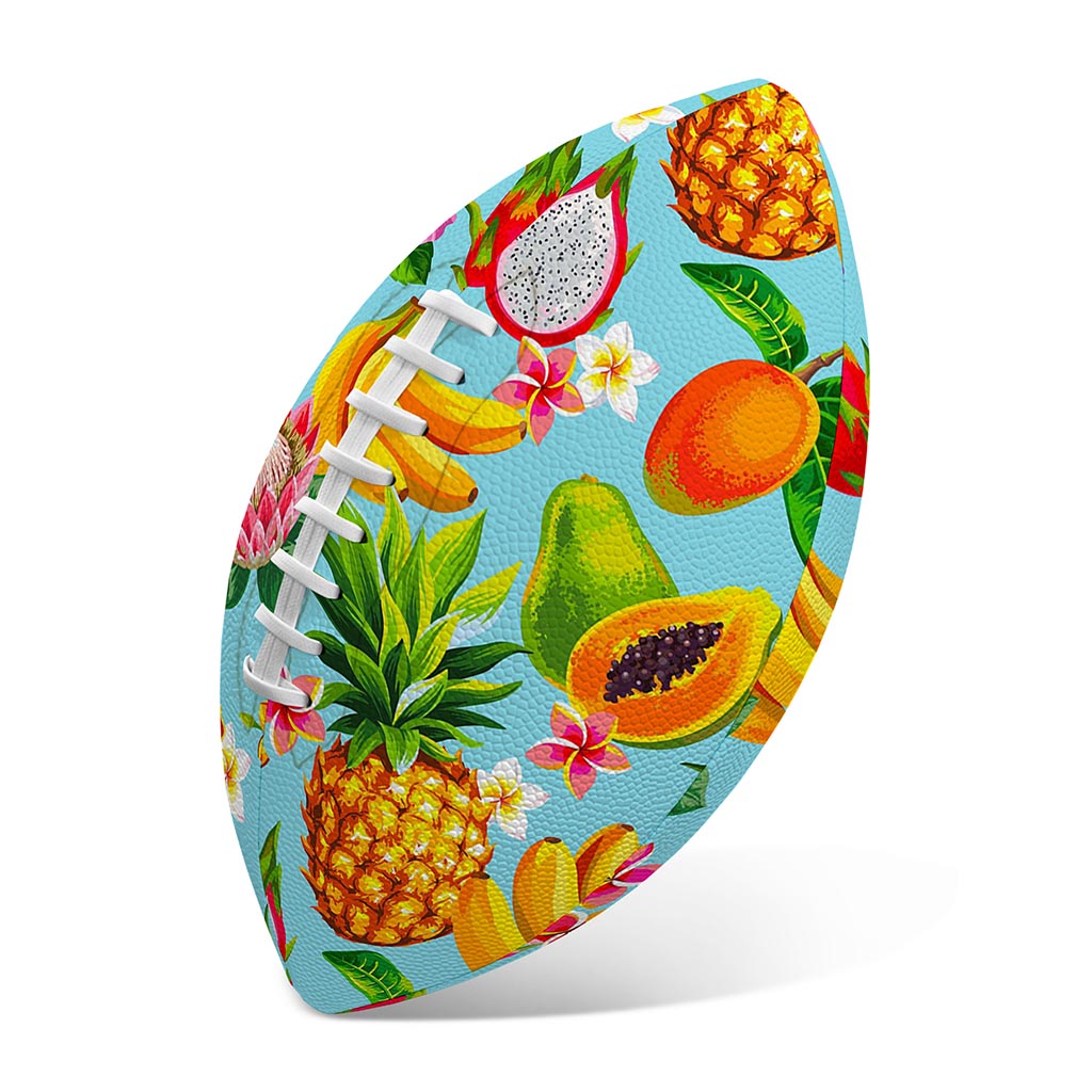 Hawaiian Tropical Fruits Pattern Print Rugby Ball