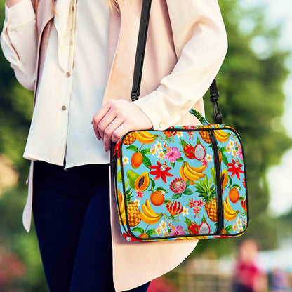 Hawaiian Tropical Fruits Pattern Print Shoulder Strap Bible Bag