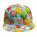 Hawaiian Tropical Fruits Pattern Print Snapback Cap