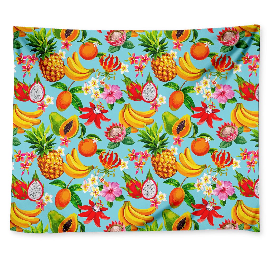 Hawaiian Tropical Fruits Pattern Print Tapestry