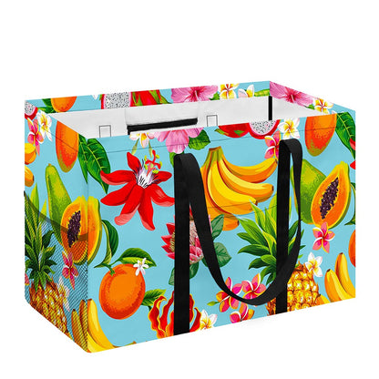Hawaiian Tropical Fruits Pattern Print Utility Tote Bag