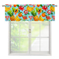 Hawaiian Tropical Fruits Pattern Print Window Valance