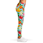 Hawaiian Tropical Fruits Pattern Print Women's Leggings