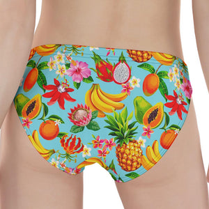 Hawaiian Tropical Fruits Pattern Print Women's Panties