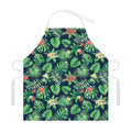 Hawaiian Tropical Leaves Pattern Print Adjustable Apron