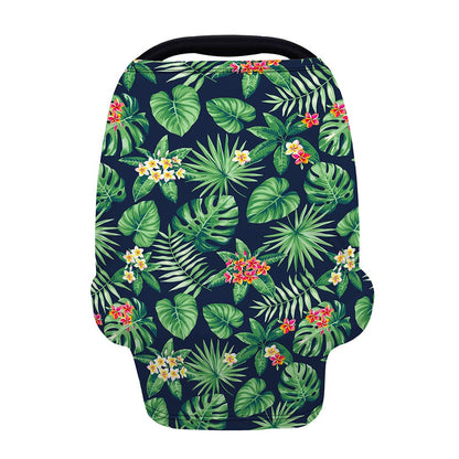 Hawaiian Tropical Leaves Pattern Print Baby Seat Cover