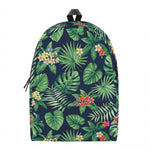 Hawaiian Tropical Leaves Pattern Print Backpack