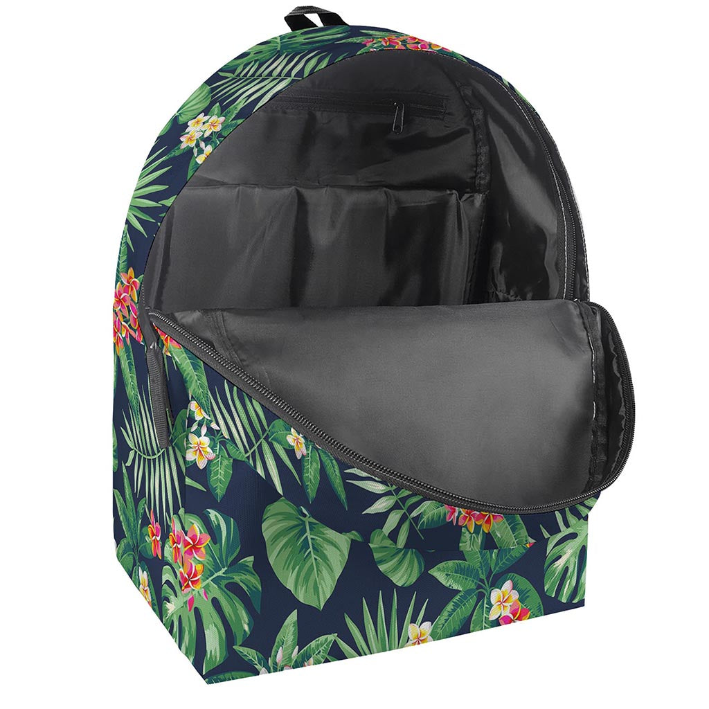Hawaiian Tropical Leaves Pattern Print Backpack